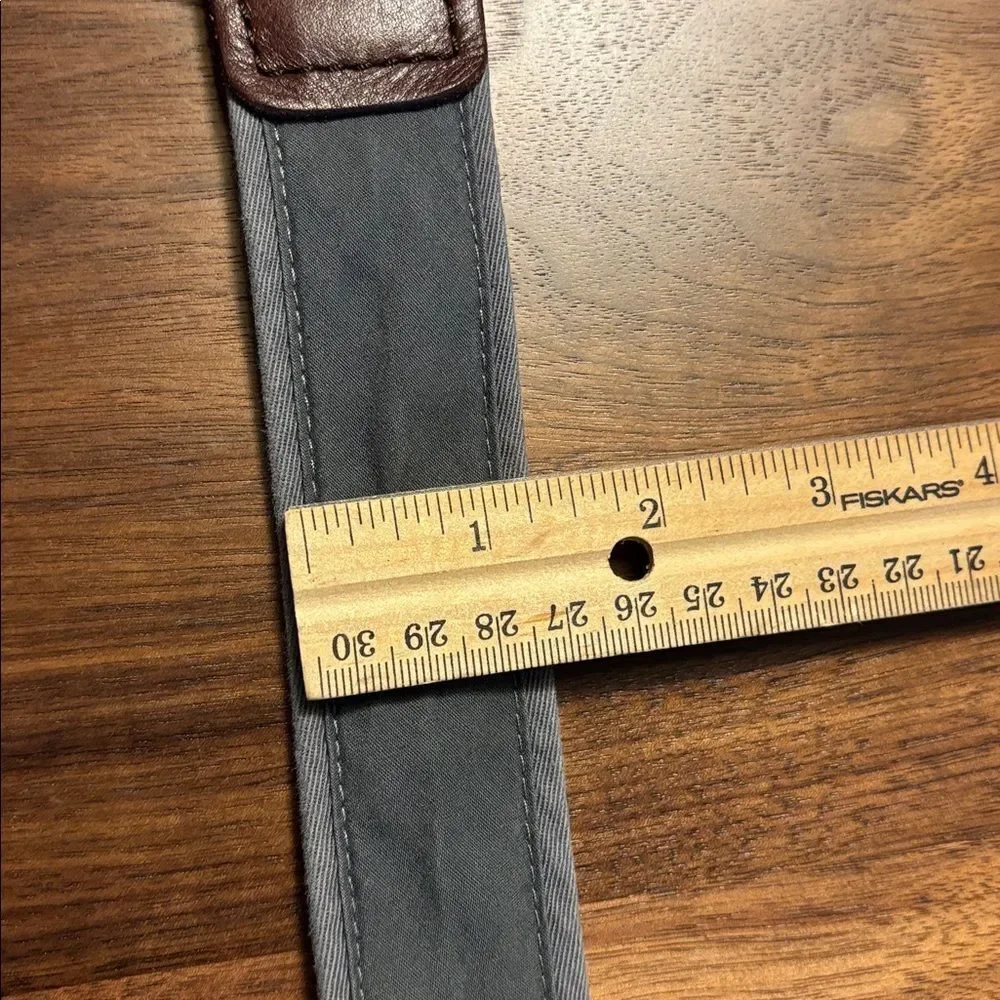 J. Crew Fabric Double D Ring Belt  with Nautical Theme - L / XL